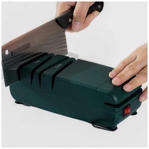 Afiador Elétrico Profissional para Facas Retas e Serrilhadas de 120 Graus, 50W, 220v, GOHEED, Verde