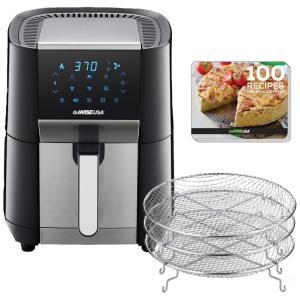 Fritadeira Elétrica Air Fryer, Capacidade 7L com Painel Digital, 1700W, 110v, GOWISE USA GW22971, Preto