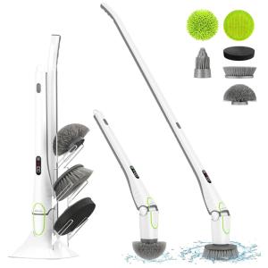 Escova Elétrica Rotativa 360 sem Fio com 2 Velocidades e 4 Acessórios, Branca, 110v, GOOD PAPA CX QXJ100, Branco