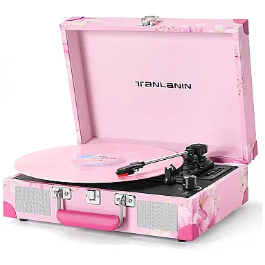 Toca-discos de Vinil com Alto-falantes