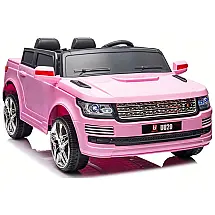 Carro Elétrico Infantil, UU20 com Controle Remoto, 2 Lugares, Música e Pneus EVA, 24V, URideon, Rosa Claro