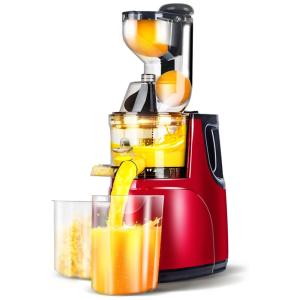 Centrifuga de Frutas com Extração Lentas e Motor Silencioso, 110V OverTwice, Vermelho