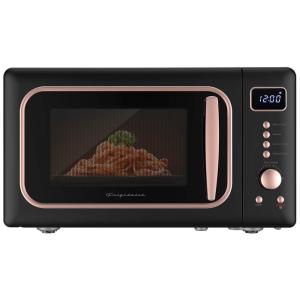 Forno Micro-ondas Retrô de Bancada 20L Frigidaire Preto e Rosé 900W 5 Níveis Timer Digital EMW788ROSEBLK 110V