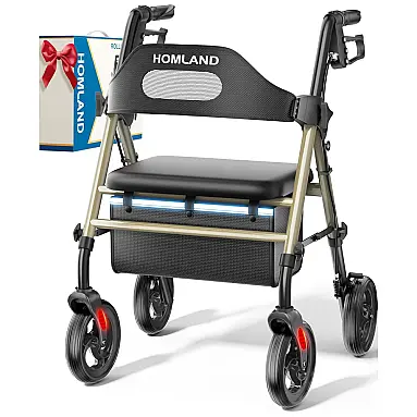 Andador Rollator Dobrável com Assento