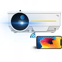Sinomatics Projetor 1080P HD 4K 6000 Lumens com Bluetooth Compatível com tv stick, ps4, dvd, hdmi, usb, Projeta até 180 Polegadas