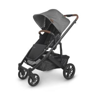 Carrinho de Bebê Completo com Proteção Contra Insetos e Chuva, UPPAbaby Cruz V2, Cinza e Preto