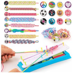 Kit Faça Você Mesmo DIY Pulseiras Divertidas, Idade Recomendada 5 ou mais, LANHYER, Azul