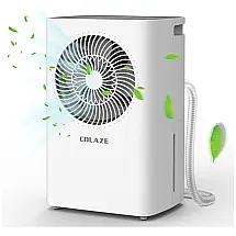 Desumidificador 30L com Mangueira de Drenagem, Área 185 m2, COLAZE FD01, Branco