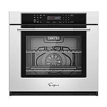 Forno elétrico de embutir 76cm Empava inox cinza air fryer, convecção e 10 funções 142L 4800W 220V