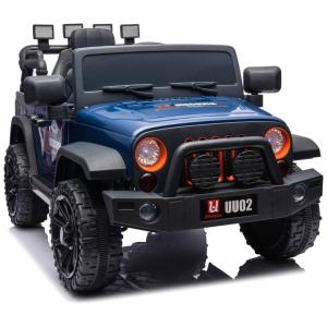 u URideon Carro, Carrinho Elétrico 1 Assento 12V, com Luzes de LED e Controle Remoto, Rosa