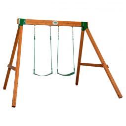 Balanços Backyard Discovery Durango All Cedar Classic Swing Set, 2 Balanços De Cinto Antiesmagamento, Montagem Fácil, Resistente À Água.