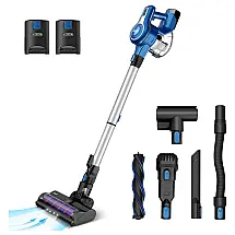 Aspirador de Pó sem Fio Recarregável 25000mAh, 250W, INSE S6P, Azul