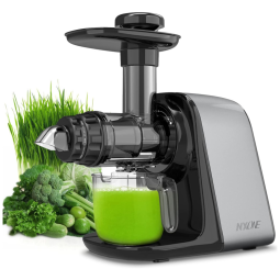 Espremedor de Frutas de Prensa Fria com 3 Modos de Velocidade e Função Reversa, 350W, NXONE, Prata