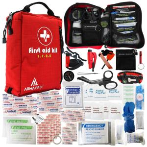 PREP kit de Sobrevivência, Emergência para Acampamento, 82 Peças, PREP, Vermelho
