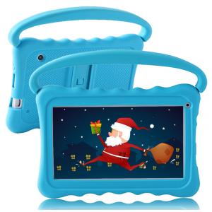 Tablet Infantil 7 Android com Controle de Pais, Netflix, WiFi e Câmera Dupla, 32 GB, UJoyFeel, Azul