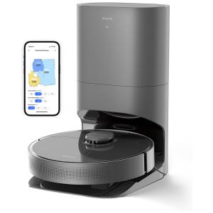 Aspirador de Pó Robô com Conexão via APP WIFI e Auto Carregamento, 110V, Dreametech D10s Plus, Cinza