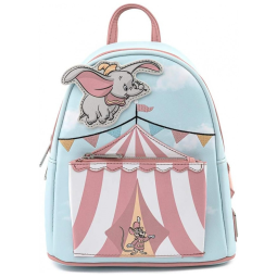 Mochila Escolar Infantil Loungefly Disney Dumbo para Crianças a Partir de 10 Anos, Azul