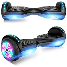 Hoverboard Elétrico com Autoequilíbrio, Bluetooth e Luz LED, LIEAGLE, Branco
