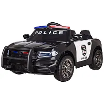 Carro Elétrico Policial 12V Recarregável para Crianças 1 Assento até 34 kg, Idade Recomendada 3, MODERN DEPO, Vermelho