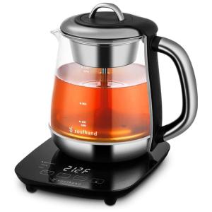 Chaleira Elétrica 1.5L com Desligamento Automático e Controle de Temperatura, 110v, SOUL HAND, Preto