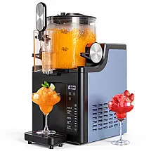 Máquina de Slush Raspadinha Puldoum 1,5L Frozen Drink 5 Programas Sem Gelo Preta 110V