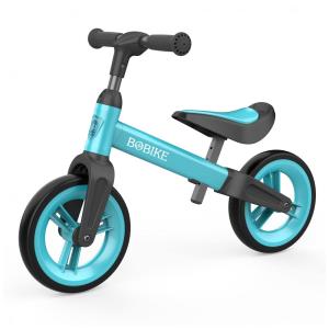 Bicicleta sem Pedal com Assento Ajustável e Guiador para Crianças de 1 a 4 Anos, Bobike, Azul