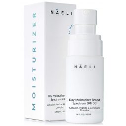 Creme Hidratante Facial de Colágeno e Peptídeo com SPF 30 Reduz Rugas, 40 mL, NAELI