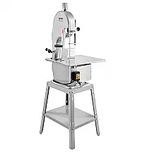Serra Elétrica para Carne e Ossos VEVOR BS-280 1800W Bancada Inox 5 Lâminas 110V
