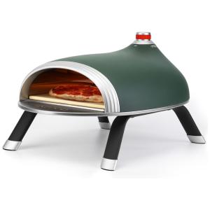 Forno de Pizza a Gás Portátil com Aquecimento Rápido e Uniforme, INFOOD, 5 Peças, Verde