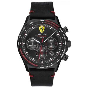 Relógio Masc, Quartzo, Evo Pilota, Resistente 50m, Detalhes, FERRARI 0830712, Preto