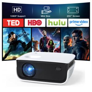 Projetor Mini Portátil NICPOW Preto e Branco 1080P RD850 230V