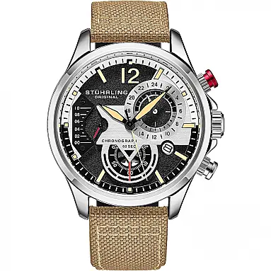 Stuhrling Aviator Relógio Masculino Analógico