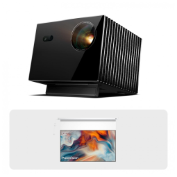 Projetor 4K a laser VisionMaster Max Valerion com tela motorizada PureVision 120 polegadas redução de speckle e alto contraste 110V