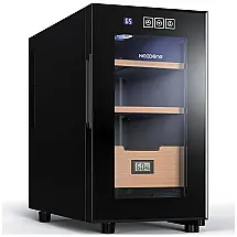 Adega Elétrica NEEDONE 150 Garrafas Preta com Sistema Termoelétrico e Prateleiras Cedro Espanhol 120V