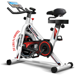 Bicicleta Ergométrica com Suporte para Tablet até 127 kg, Branca, HARISON, Branco