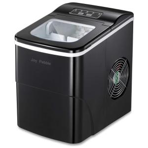 Máquina de Gelo Joy Pebble, Produz 12kg, Dia 9 Cubos, 6 8 min, Preto 110V
