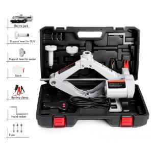 Macaco Elétrico STANDTALL 3T Kit de Elevação Automática de Veículos 12V para Troca de Pneus e Reparos de Carros em Emergências na Estrada