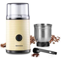 REDMOND Moedor de Grãos de Café, Aço Inox, 12 Xícaras, Creme 110V