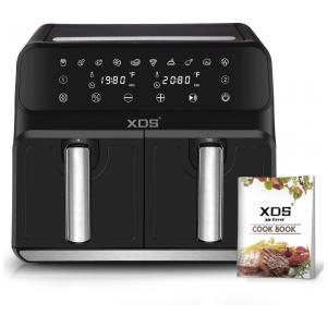 Fritadeira Elétrica AirFryer 8L com Painel Digital e Temporizador, 110V, XDS TTAF 801D, Preto