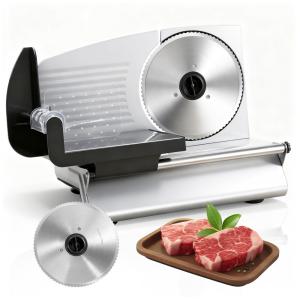 Fatiador de Frios SUPER DEAL com Lâmina de Aço Inoxidável de e Espessura Ajustável, Prata