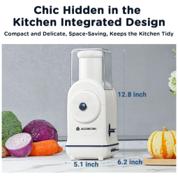 Centrifuga de Frutas 2 em 1 Faz Sorvete de Frutas com Calha de Alimentação Grande, Fácil Limpeza e Autoalimentação, 110V 200W, AAOBOSI, Bege