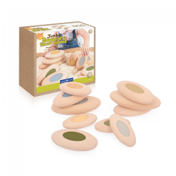 Blocos Sensoriais Guidecraft Jumbo Sensory River Stones Pedras do Rio Naturais Texturizados 10 Peças XGC-G6773