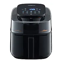 Fritadeira Elétrica AirFryer 5.2L com Painel Digital e Janela de Visualização, 110V, GoWISE USA, Preta