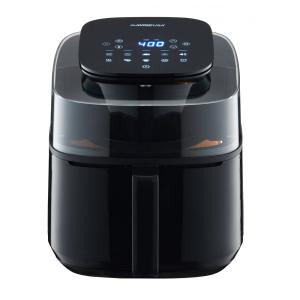 Fritadeira Elétrica AirFryer 5.2L com Painel Digital e Janela de Visualização, 110V, GoWISE USA, Preta