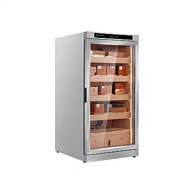 Humidor para Charutos ZIEUN Prata