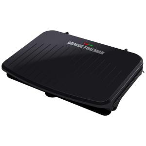 Churrasqueira Elétrica Grill Antiaderente, Serve até 9 Porções, 110v, GEORGE FOREMAN GRS120GT, Cinza
