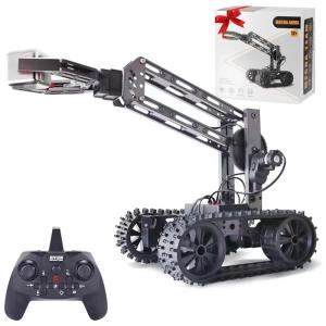 Kit de Construção Braço Robô Programável e Educativo para Crianças Acima de 8 Anos, VANLINNY, Preto