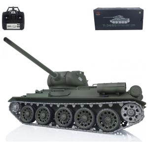 Tanque Militar Soviético Escala 1:16 com Trilhos de Metal e Torre Giratória para Adultos, Wheelfun