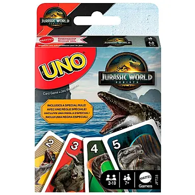 Jogo de cartas UNO Jurassic