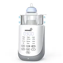 Aquecedor de Mamadeiras com Luz Noturna para Fórmula ou Leite Materno, GROWNSY, Branco